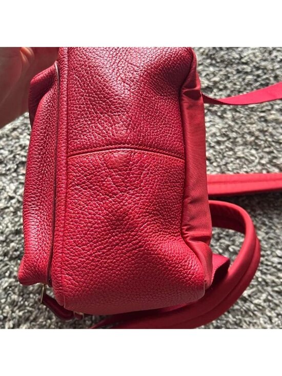 Red Coach Leather Mini Backpack Coquette Back to School Luxury Minimalist Cutesy main image 4